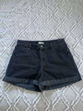 H&M Black Denim Shorts